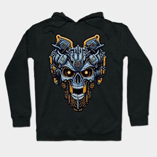 Mecha Skull S01 D66 Hoodie